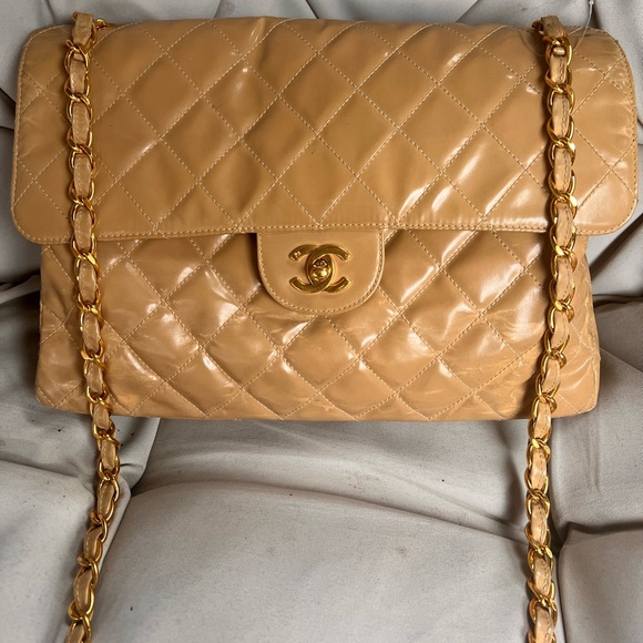 CHANEL Handbags - ❤️‍🔥FINAL SALE!!!❤️‍🔥CHANEL COATED CANVAS CLASSIC JUMBO SINGLE FLAP CROSSBODY